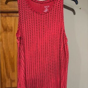 Women’s Red and Black Apt. 9 Tunic Tank Top